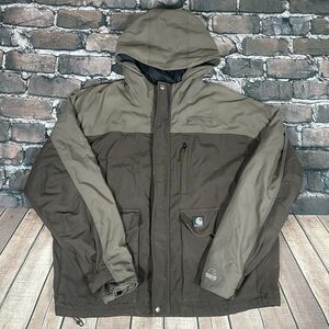 Carhartt Cascade Jacket Hooded Men's Large J212 Waterproof Breathable Rain Coat